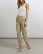 Pantalon Basic Liv Straight Cropped - Honeycomb - Femme
