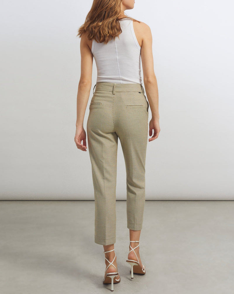 Reiko - Pantalon Basic Liv Straight Cropped - Honeycomb - Femme