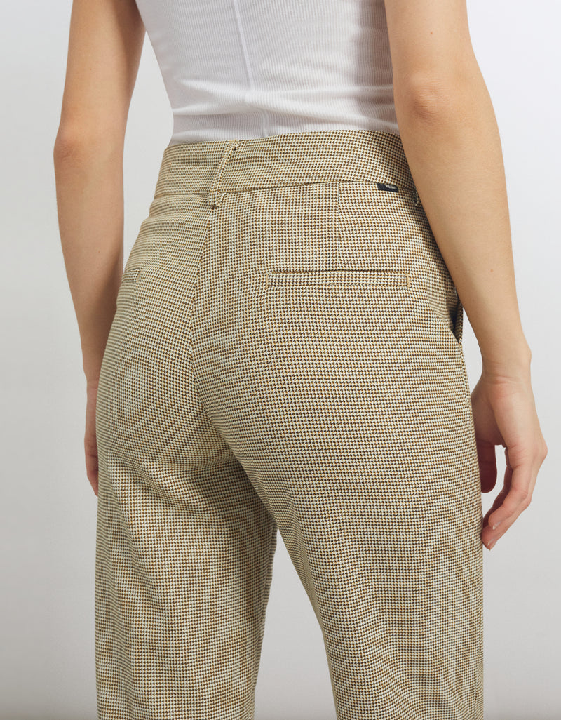 Reiko - Pantalon Basic Liv Straight Cropped - Honeycomb - Femme