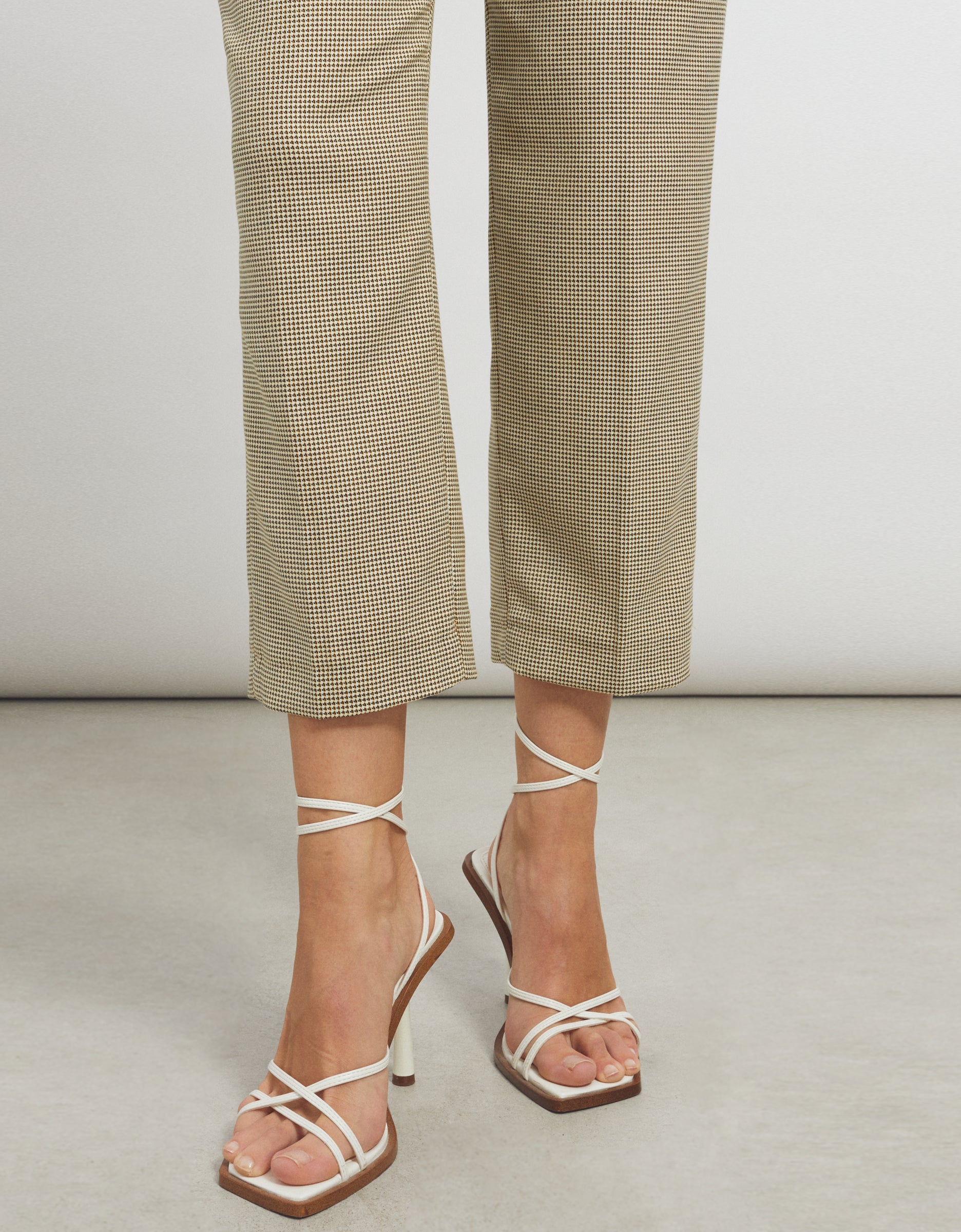 Pantalon Basic Liv Straight Cropped - Honeycomb - Femme