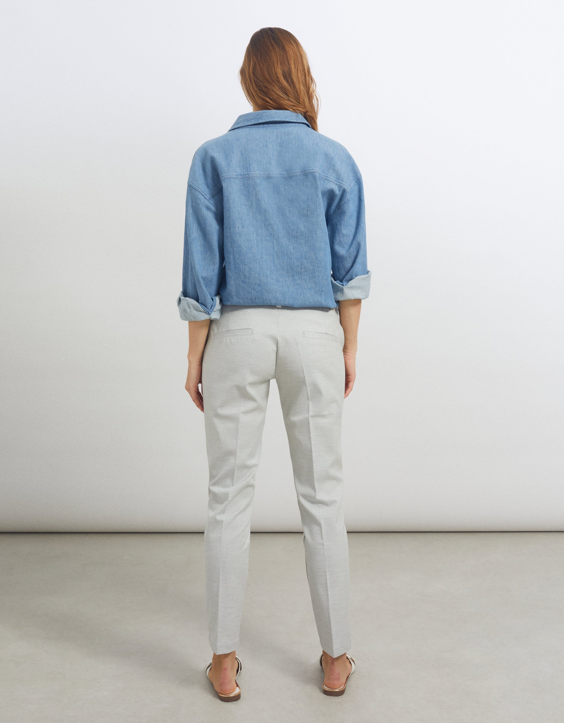 Basic Lizzy Fancy Trousers - Cloudy - Women