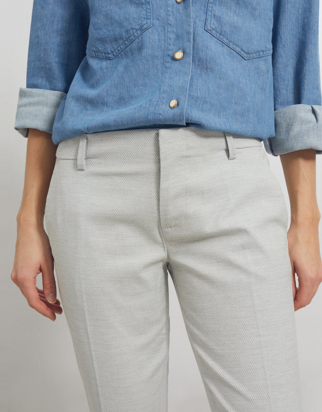 Basic Lizzy Fancy Trousers - Cloudy - Women