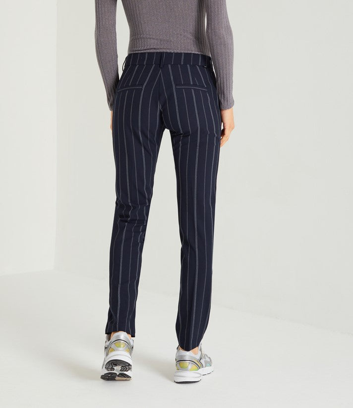 Reiko - Lizzy Fancy H23 Cigarette Jeans - Navy Striped - Woman