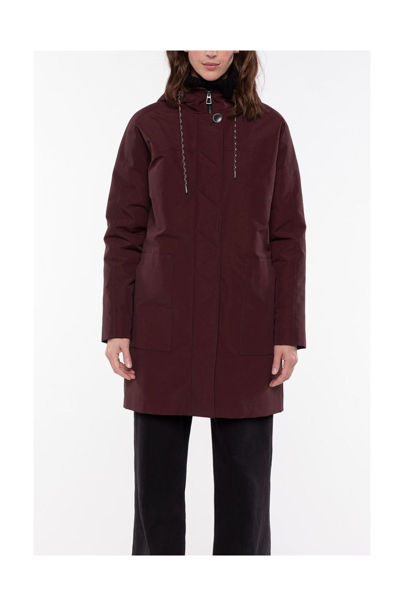 Parka Oversize Prune En Coton Majoritaire