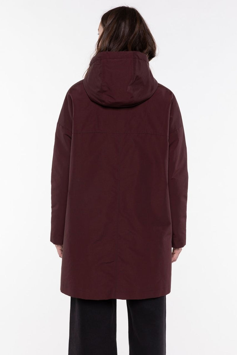 Parka Oversize Prune En Coton Majoritaire