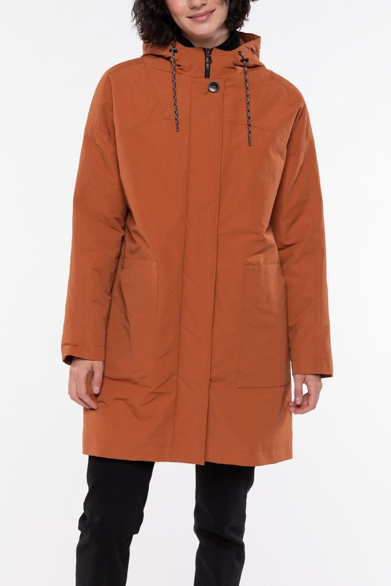 Parka Oversize Cuivre En Coton Majoritaire