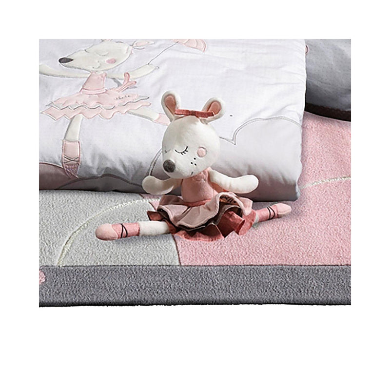 Doudou Petite Souris Danseuse Étoile En Velours Rose