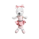 Hochet Petite Souris Danseuse Étoile En Velours Rose
