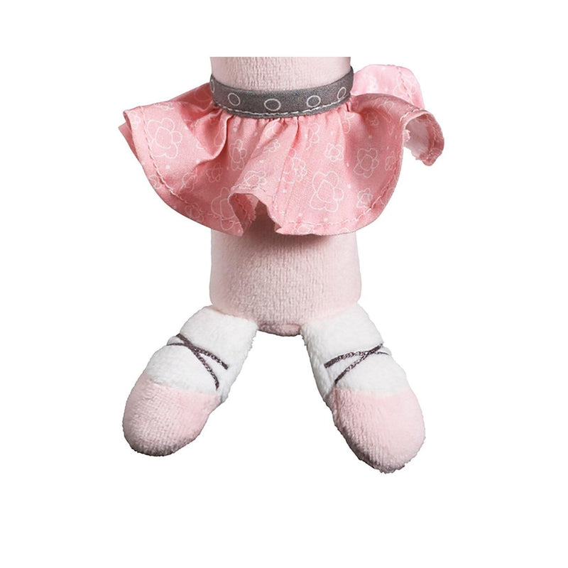 Hochet Petite Souris Danseuse Étoile En Velours Rose