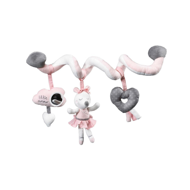 Spirale D'Activités En Velours Rose