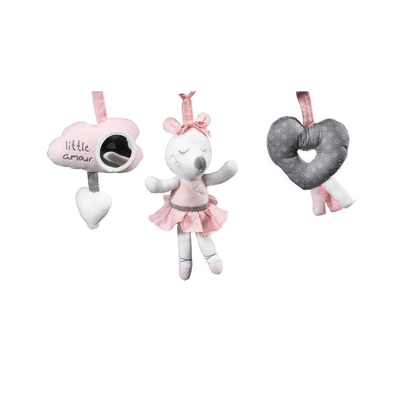 Spirale D'Activités En Velours Rose