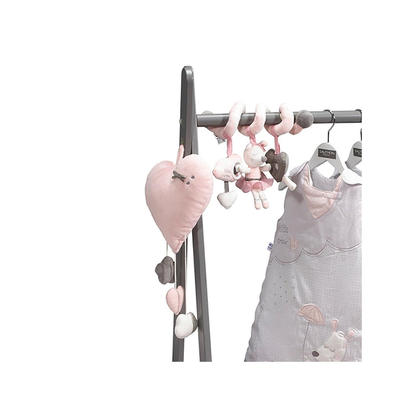 Spirale D'Activités En Velours Rose