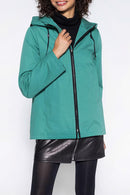 Parka Courte En Pur Coton Vert