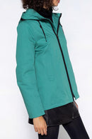 Parka Courte En Pur Coton Vert