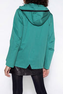 Parka Courte En Pur Coton Vert