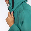 Parka Courte En Pur Coton Vert