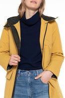 Parka Épurée En Coton Jaune Ocre