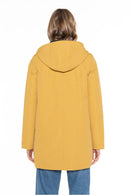 Parka Épurée En Coton Jaune Ocre