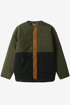 Tricolour Quilted Jacket - Black - Men