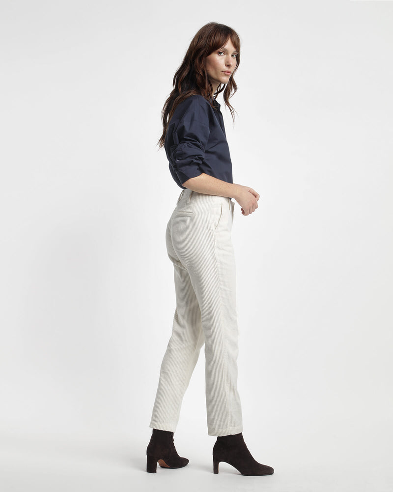 Pantalon Logan Trendy Corduroy - Creme