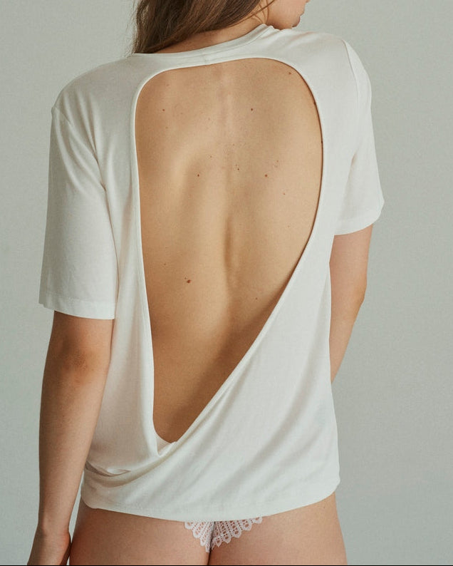 T-Shirt Log Out - White