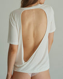 T-Shirt Log Out - White