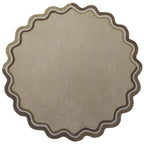 Lois Scallop Round Wool Rug