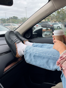 Lois Leather Black Clogs