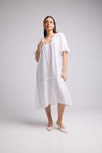 Vestido midi - Lola - Blanco