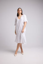 Vestido midi - Lola - Blanco