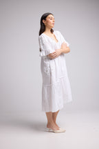 Vestido midi - Lola - Blanco