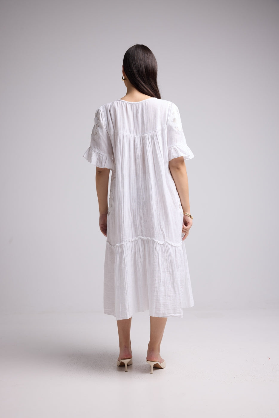 Vestido midi - Lola - Blanco