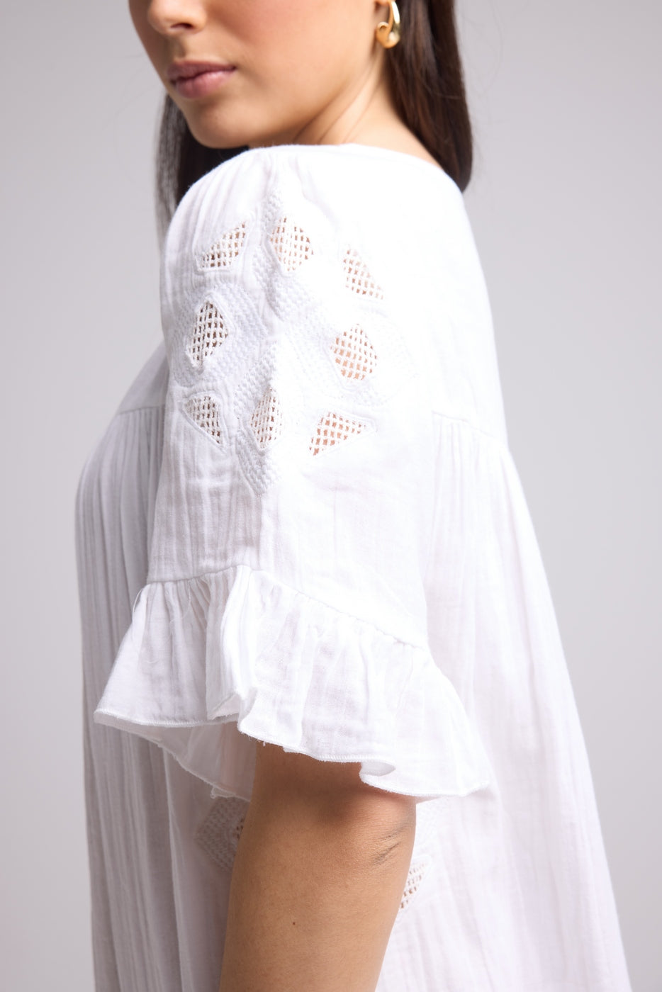 Vestido midi - Lola - Blanco