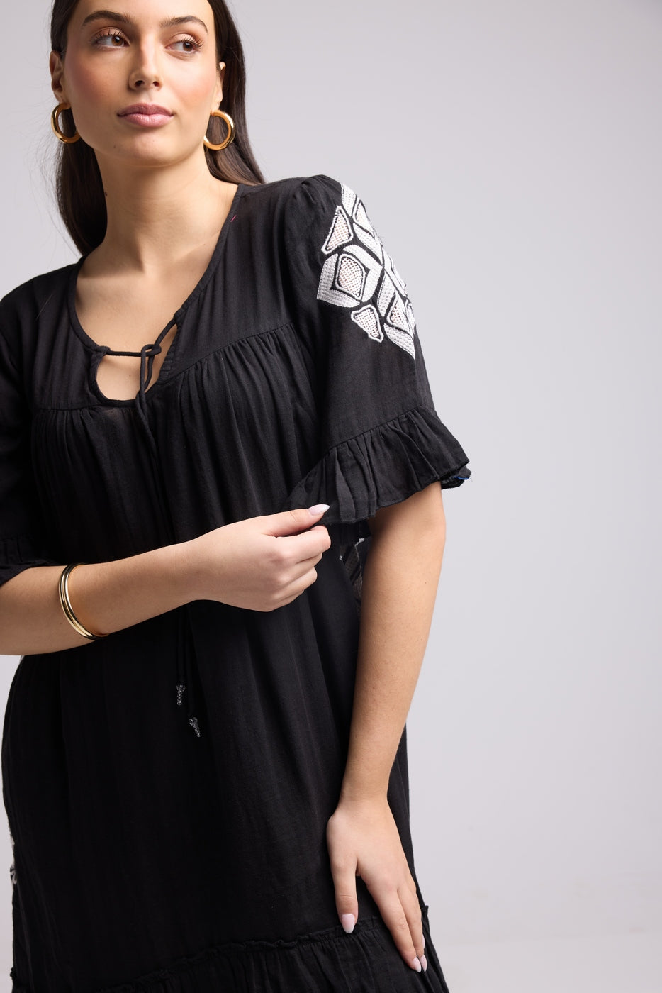Vestido midi - Lola - Negro