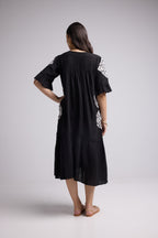 Vestido midi - Lola - Negro