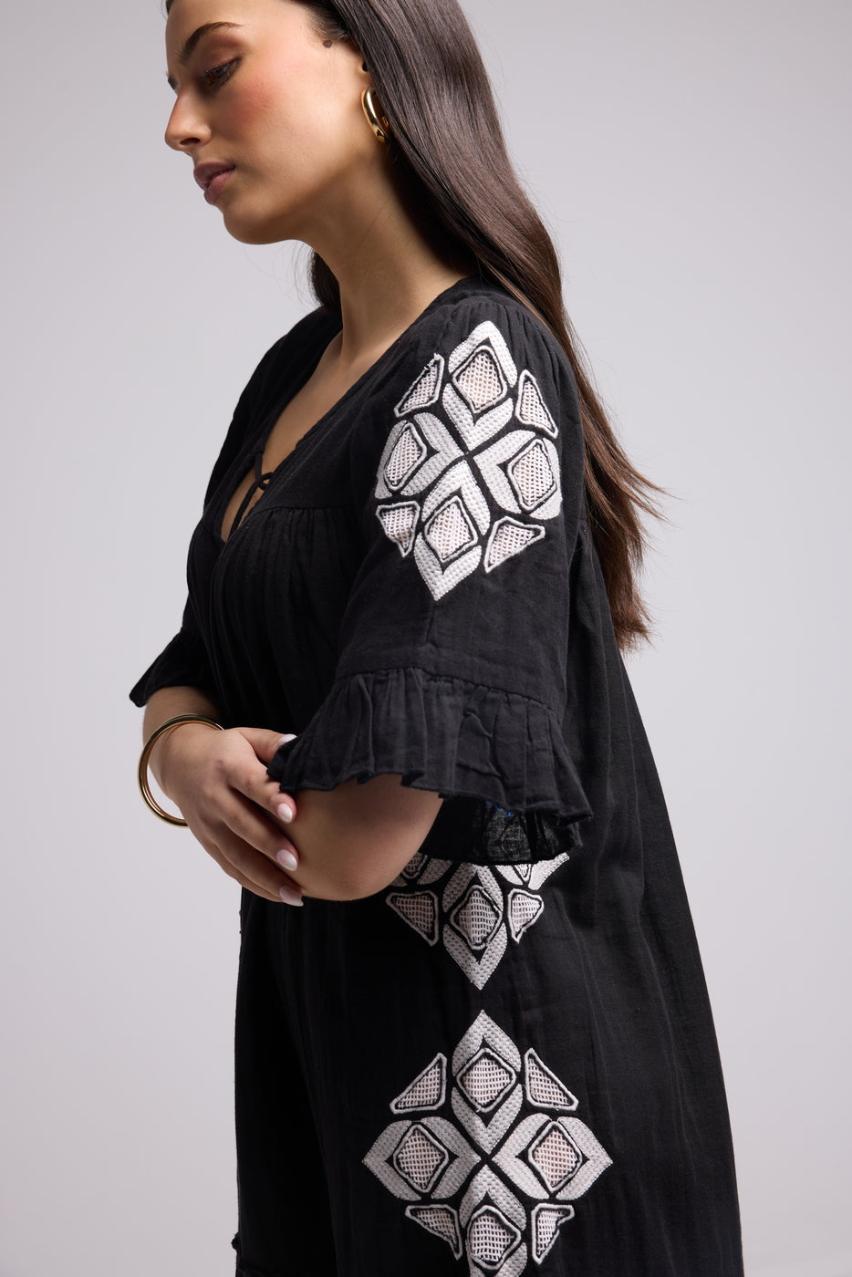 Vestido midi - Lola - Negro