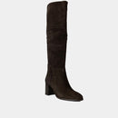 Bottes Ann Tuil London - Velours Marron