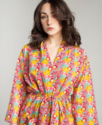 Kimono largo - Mackintosh coral