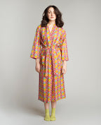 Kimono largo - Mackintosh coral