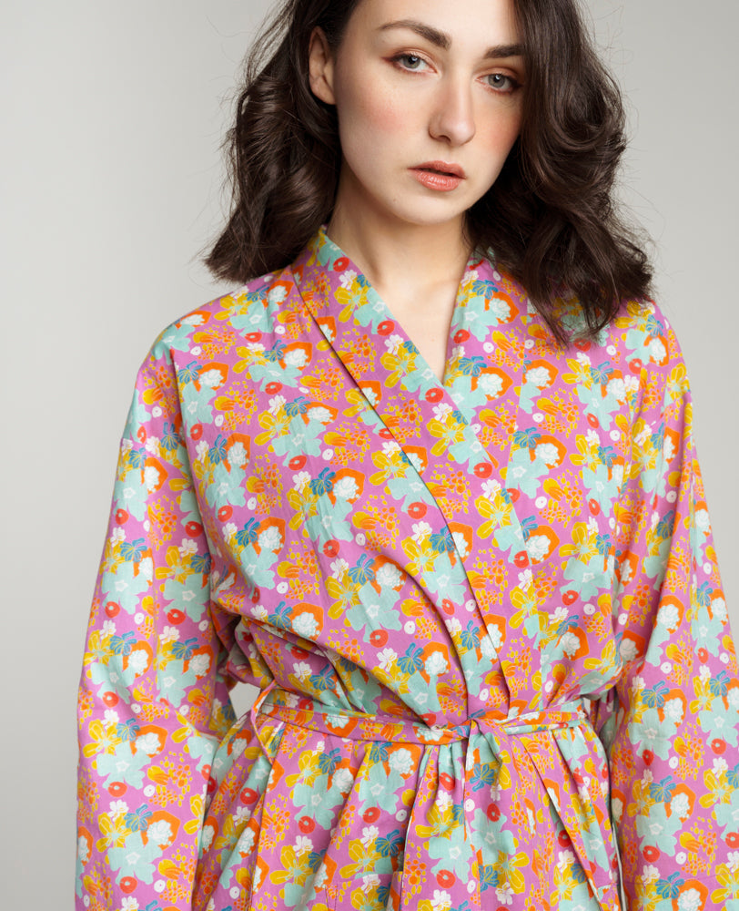 Long Kimono - Mackintosh purple