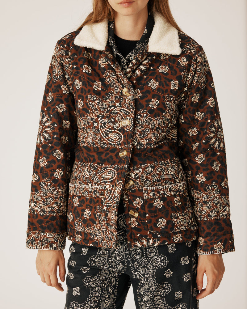 Quilt Leopard Jacket