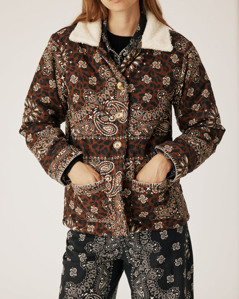 Quilt Leopard Jacket