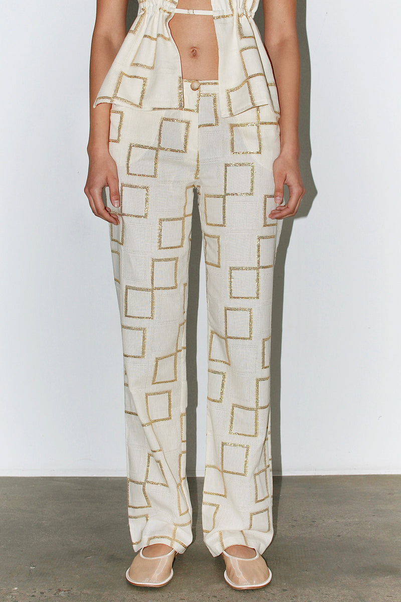 Pantalones Francesca - Blanco roto