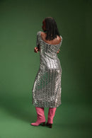 Robe Madison - Sequins Argente