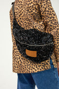 SAC BANANA SEQUINS NOIRS