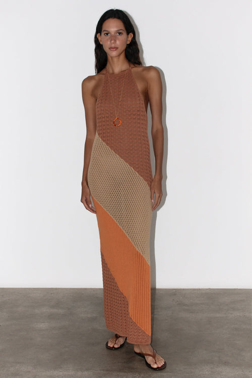 Vestido Isabel - Marrón