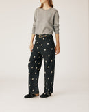 Black Paisley Pants