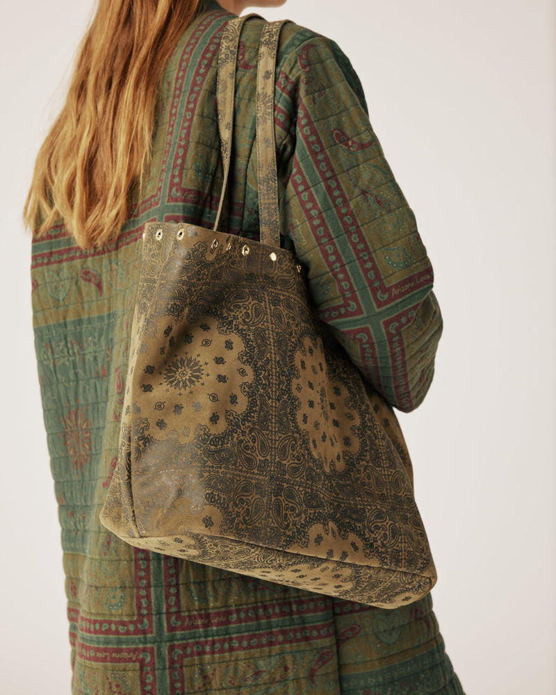 Printed Kaki Bag Medium