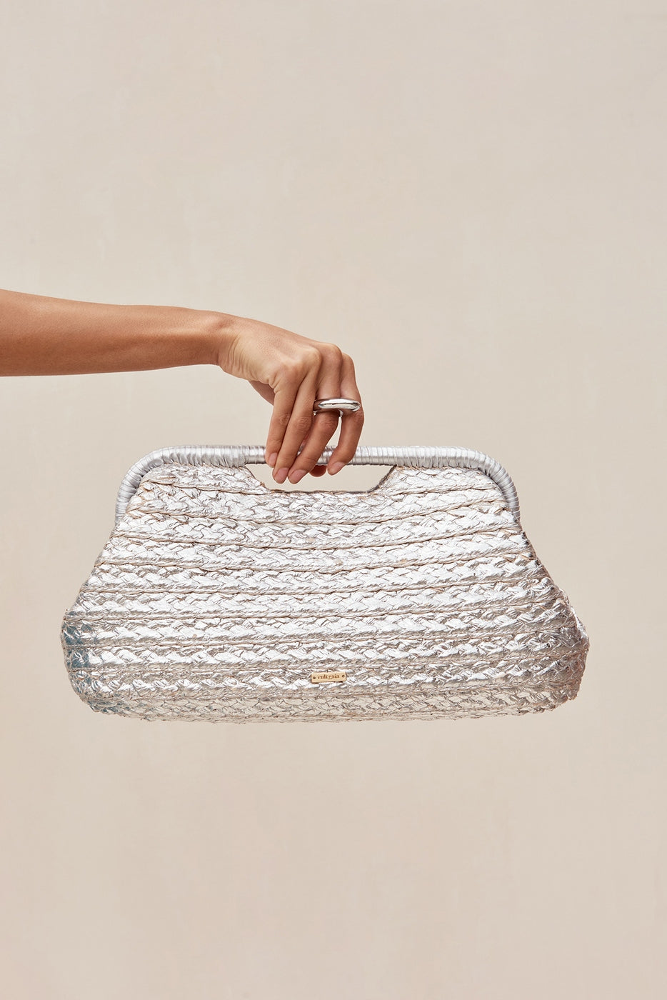 Sac À Main - Aurora Large Clutch - Silver