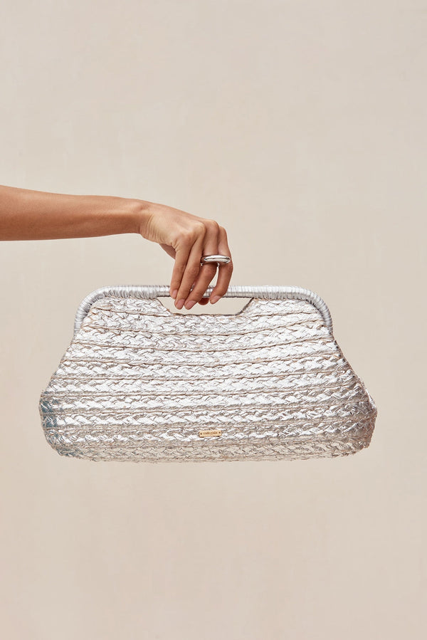Sac À Main - Aurora Large Clutch - Silver